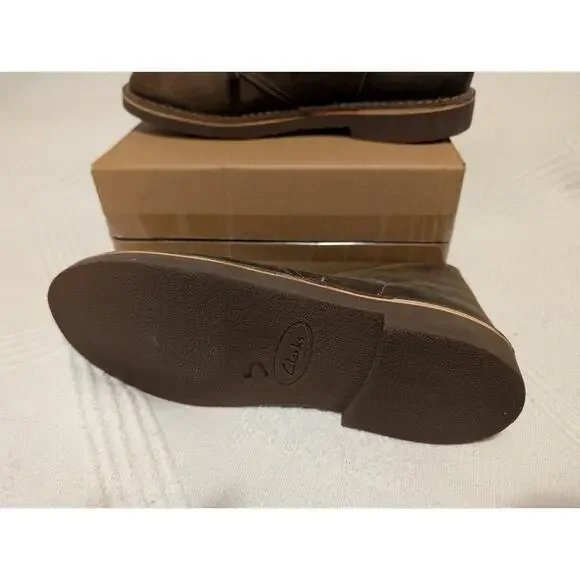 Clarks Bushacre 2 Chukka Boot Beeswax Leather Men’s 9.5 M Desert Casual Brown - Picture 6 of 8